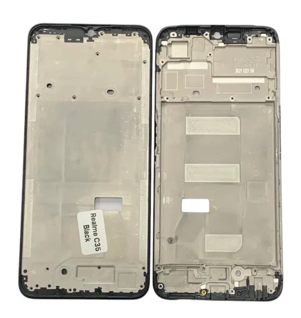 LCD MIDDLE FRAME REALME C35 BLACK FRAME
