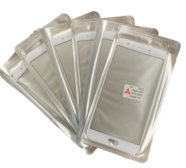 LCD MIDDLE FRAME OPPO F3 PLUS WHITE GLASS WITH OCA PAPER SHEET