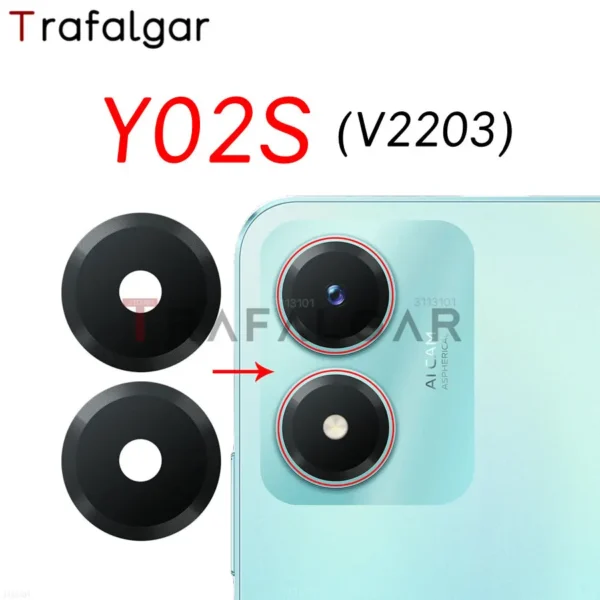 LCD  VIVO Y02S CAMERA GLASS (LENS)